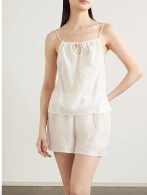 Skin Tali‎ Organic Gauze Cotton Cami Tank Top Blush Pink